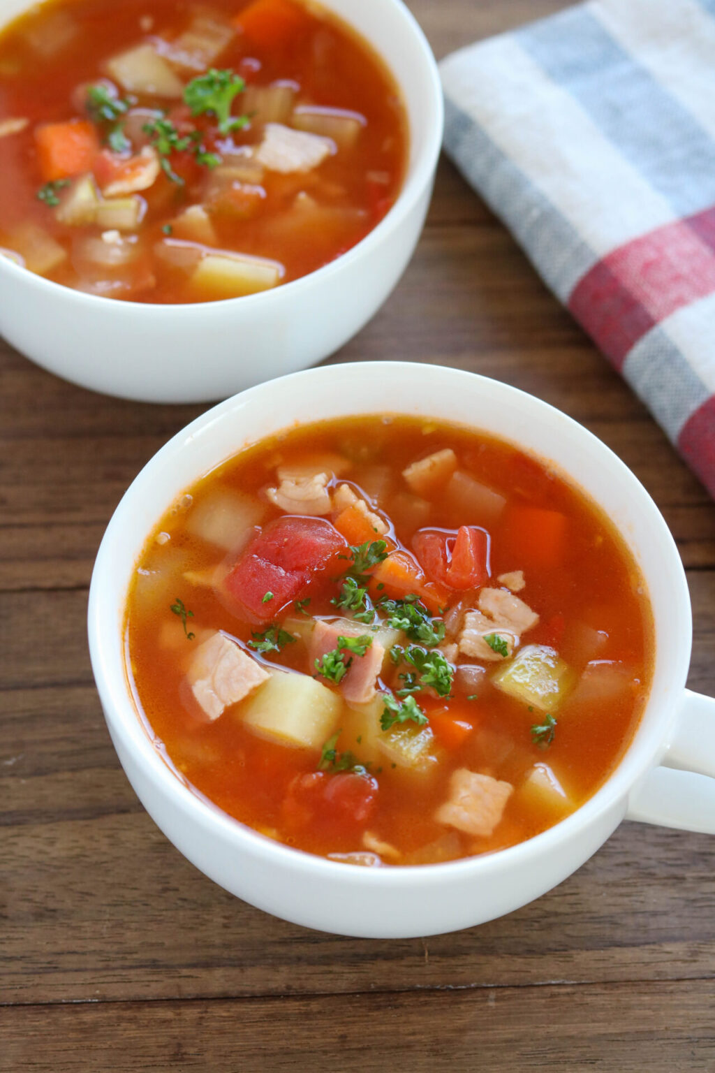 『基本のミネストローネ』【冷凍可 スープ トマト缶 】｜料理家神田えり子のおばんざい食堂