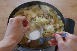 豚こまと白菜のとろみあん