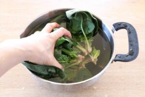 ちぢみほうれん草のおひたし