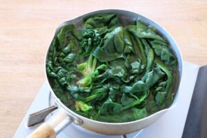 ちぢみほうれん草のおひたし