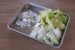 豚ばらと白菜のケチャップ甘酢あん