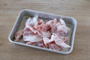 豚ばらと白菜のケチャップ甘酢あん