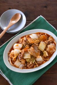 豚ばらと白菜のケチャップ甘酢あん