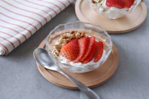 いちごのレアチーズケーキ