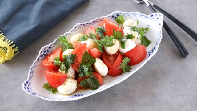 フルーツトマトの和風カプレーゼ