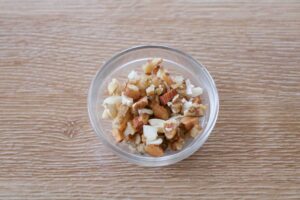 チンゲン菜の香味ナッツだれ
